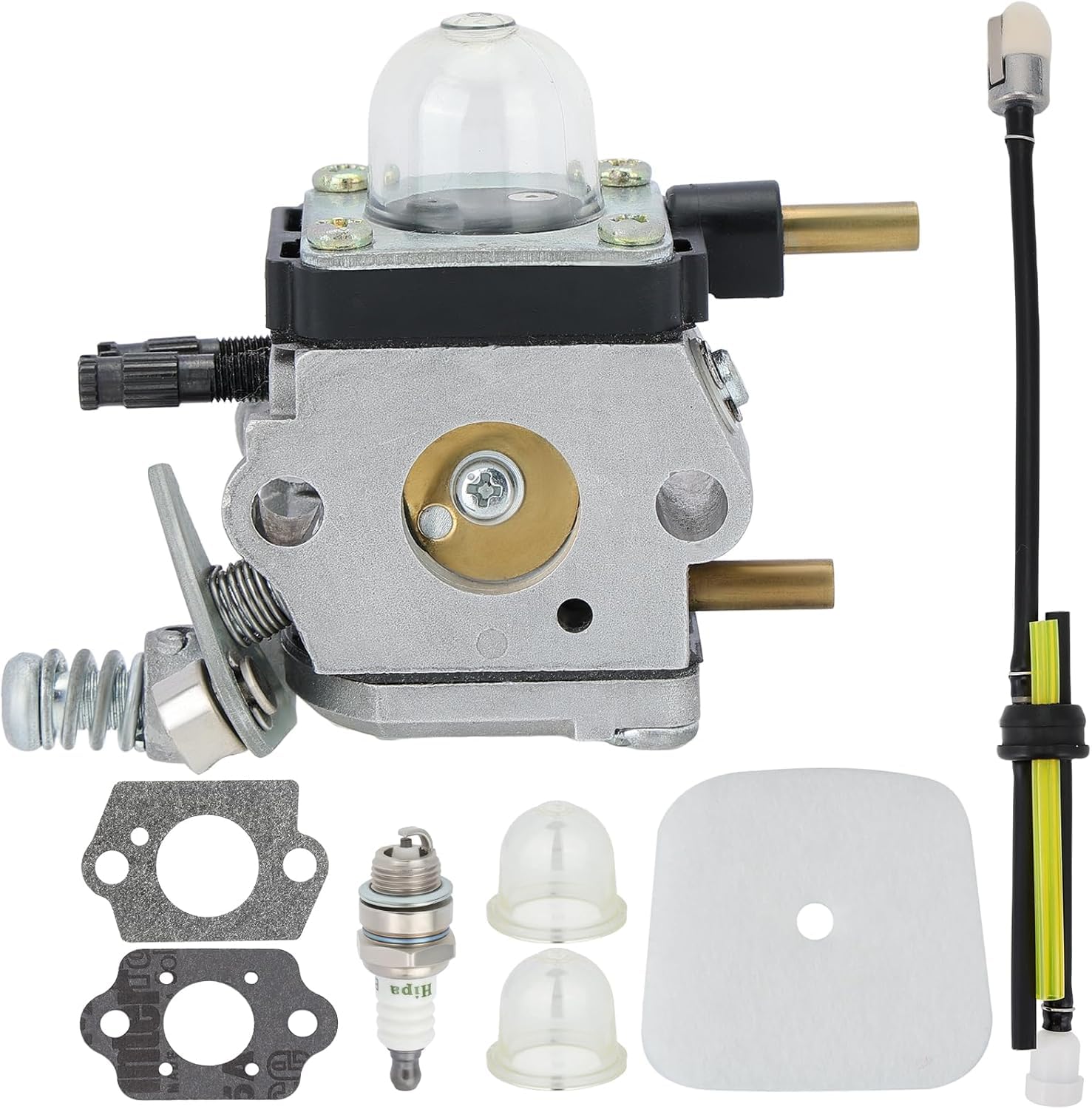C1U-K54A Carburetor Replacement for Mantis Tiller 7225 7222M 7222 7222E 7210 7924 7920 7228 7230 7234 7921 7240 7925 Cultivator C1U-K82 Rebuild Kit