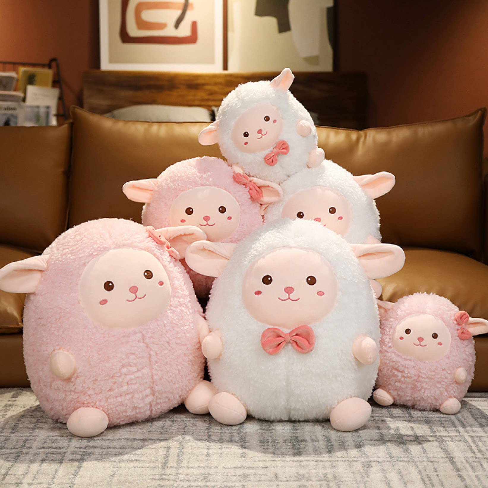 Amazon.co.jp: ぬいぐるみ ヒツジ 45cm ひつじ 座りうさぎ フルーツ