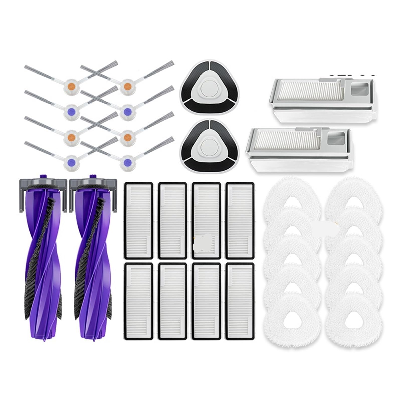 BDRPJDCHQ Compatible For Narwal J4，Freo X Ultra/J4 Lite Robot Vacuum Cleaner Parts Side Brush Filter Mop Replacement Accessories(32PCS)