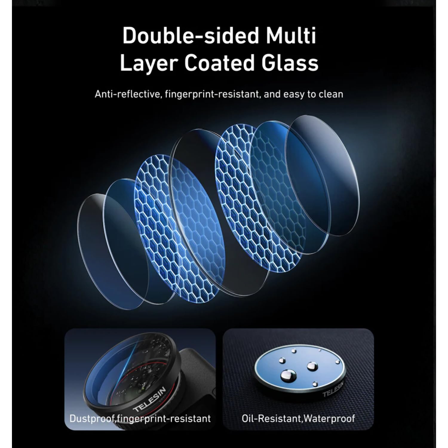 TELESIN CPL ND Filter Kit for DJI Osmo Action 6, 4 Pack CPL ND8 ND16 ND32 Action 6 Filter, Snap-On Neutral Density Polarising Filter, HD Optical Glass/Multi-Coated Filters — Amazon image 18