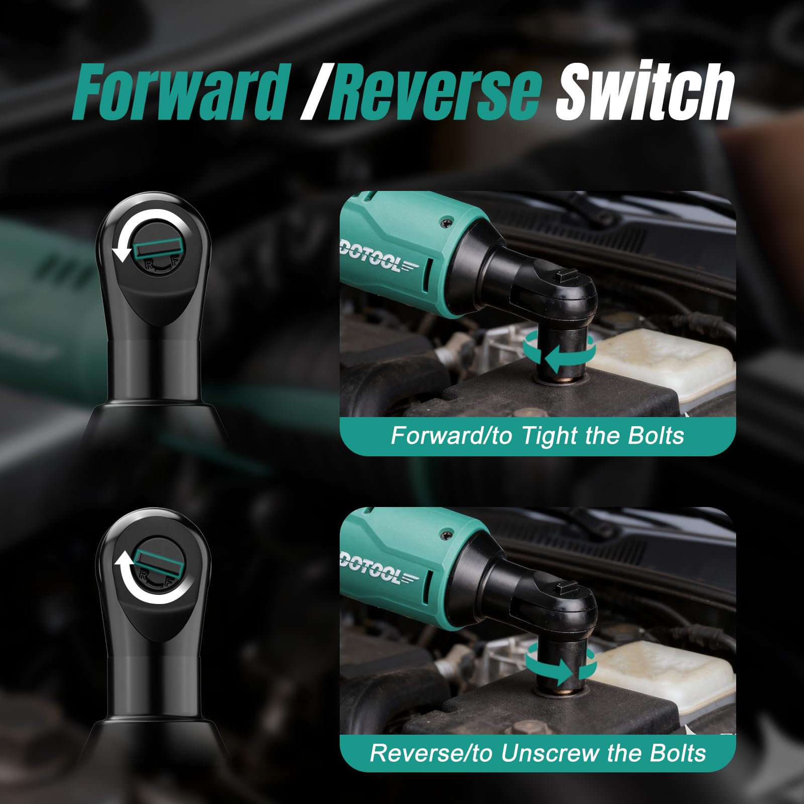 Cordless Electric Ratchet - 40ft-lbs Torque -3 Cordless Electric Ratchet - 40ft-lbs Torque -3