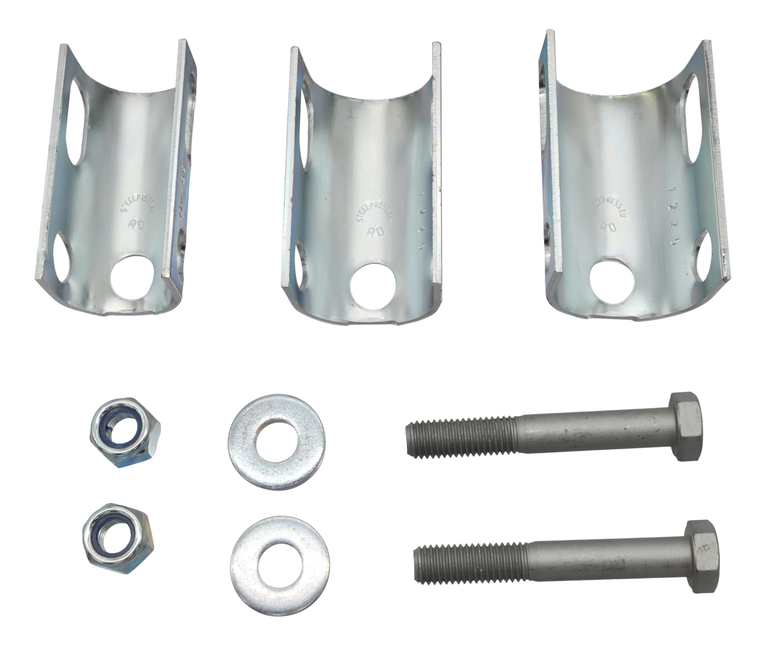 SPP Acoplamiento de bola universal hasta 1300 kg TIPO ZSK 1300 C 35-50 mm tubo redondo perforación 12/12 mm horizontal y cruz