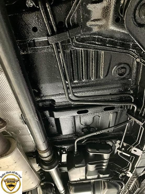 Woolwax One Gallon Auto Truck Undercoating Corrosion Inhibitor Thick Fluid Coating Long Lasting Resists Wash-off Film Barrier Protects For 2 Years and More. BLACK