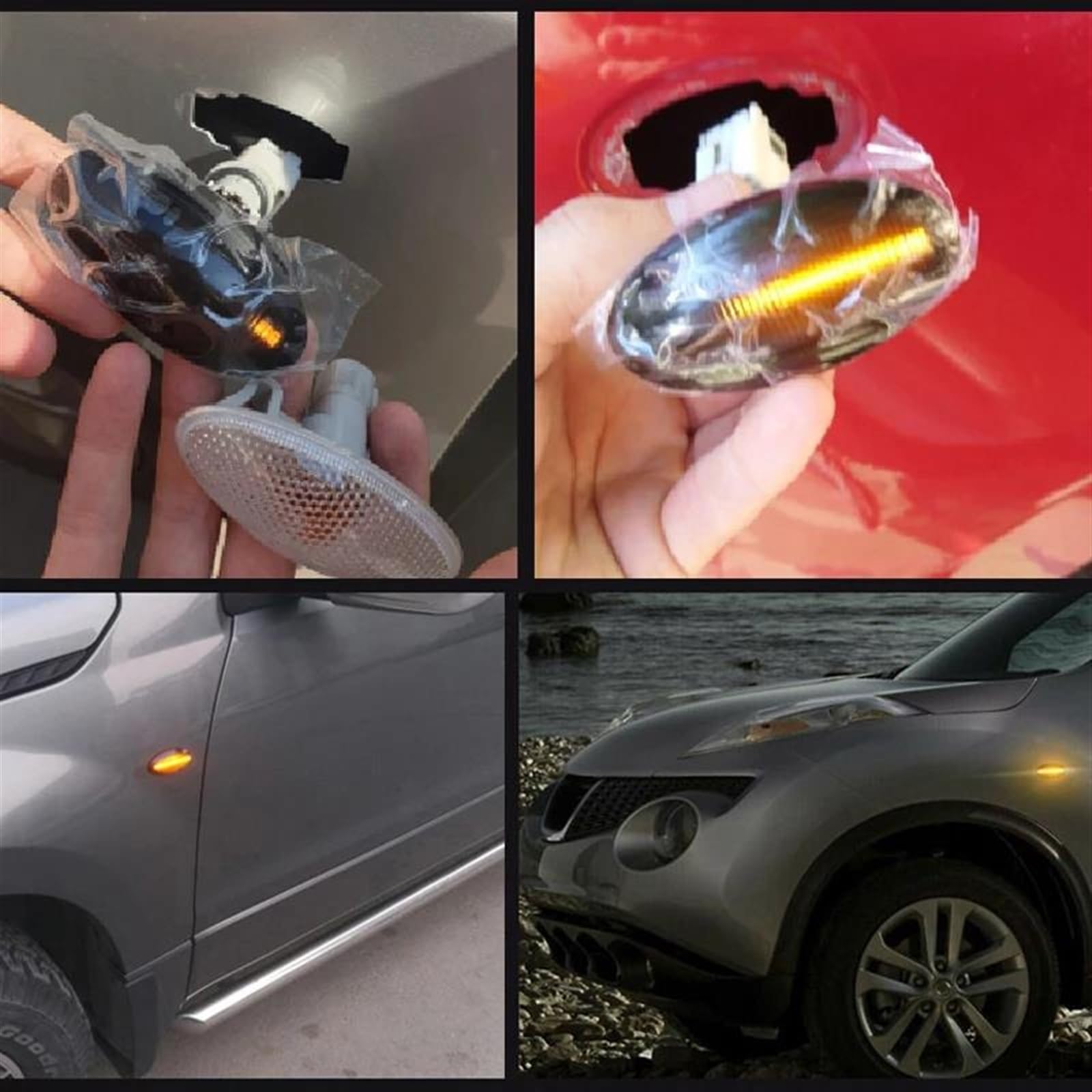 TREGOO Compatibile Con Fiat Per Sedici 2006-2014 2 Pezzi Dinamici Indicatori Di Direzione Laterali Indicatori Di Direzione 71742475 71750075 71750925 Indicatore Direzione Auto