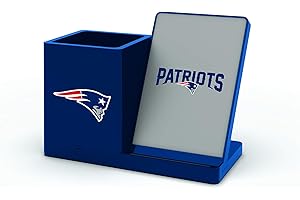 SOAR NFL Wireless Charging Stand & Desktop Organizer: The Ultimate Patriots Football Gift for Men