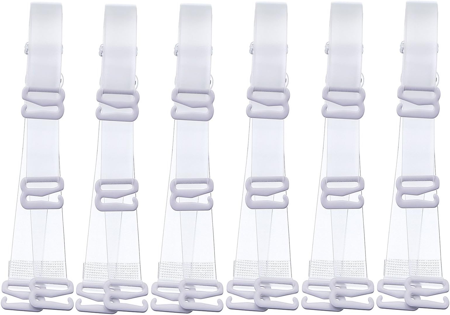 Clear Bra Strap Invisible Bra Strap Elastic Adjustable Shoulder Straps Removable(3Pairs)