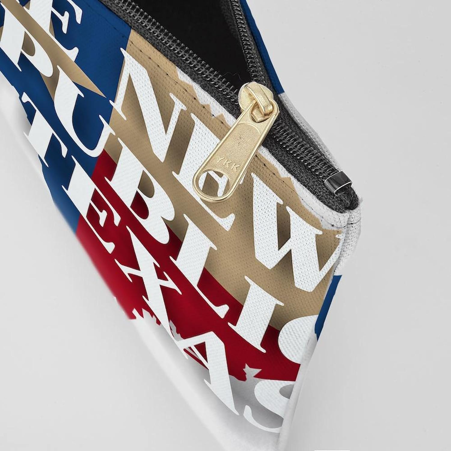 CafePress The New Republic of Texas Large Zipper Toiletry Pouch, 12.5" x 8.5"