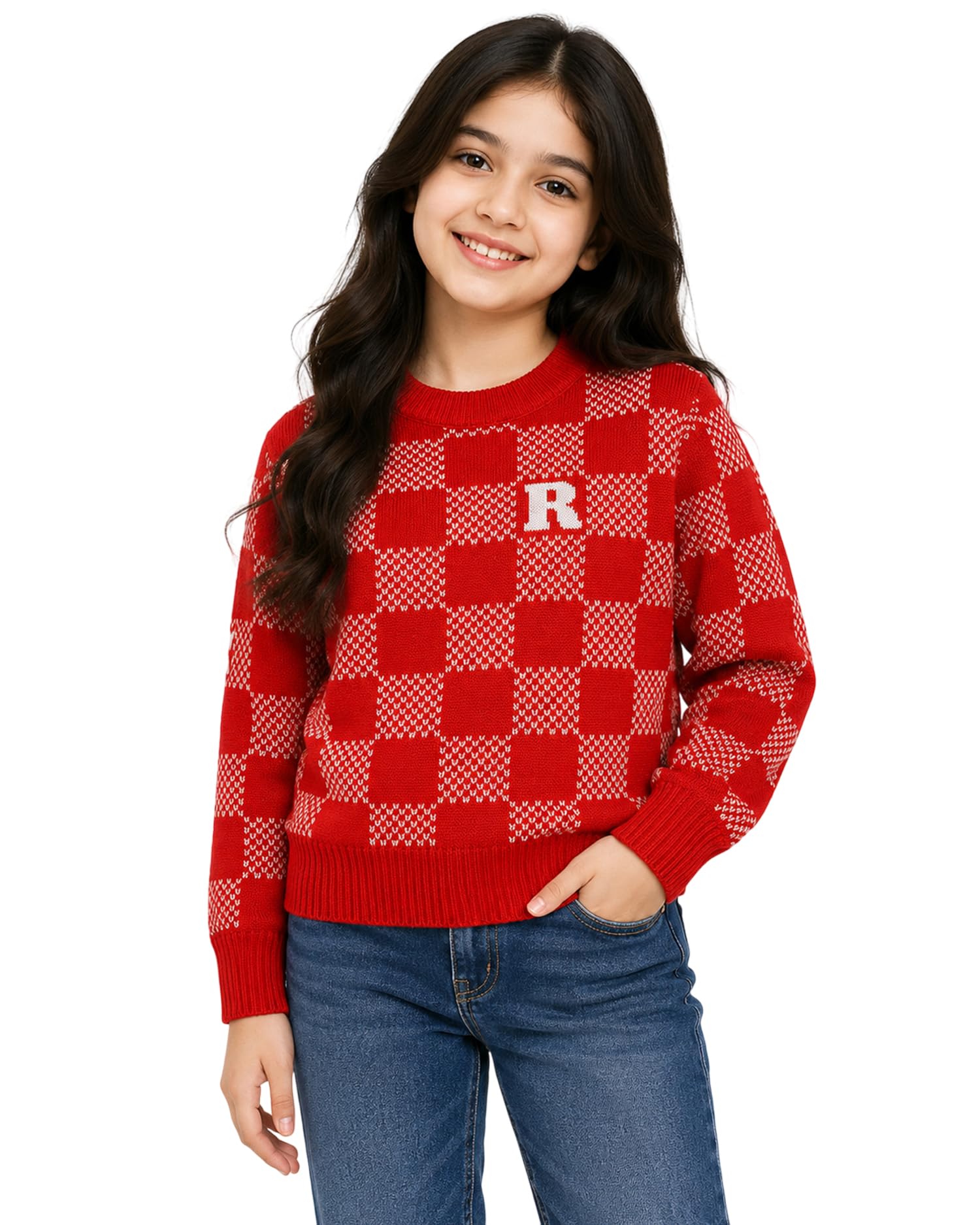 Kuchipoo Girls' Winter Wear Knitted Sweater | Full Sleeves Warm Pullover | Casual & Stylish Kids' Jumper-picture-17