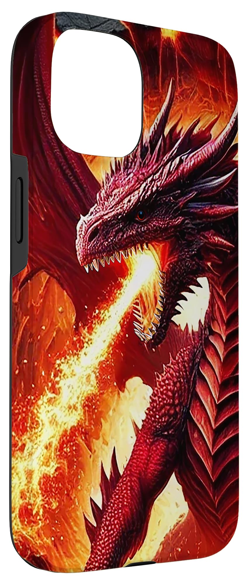 Fire-Breathing Red Dragon Case for iPhone 15 - Image 3