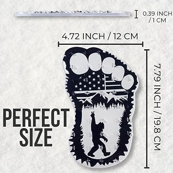 devembr Snowboard Stomp Pad for Bigfoot Lovers, Funny Stomp Pads Snowboarding with 3D Bumps Design, PVC Material
