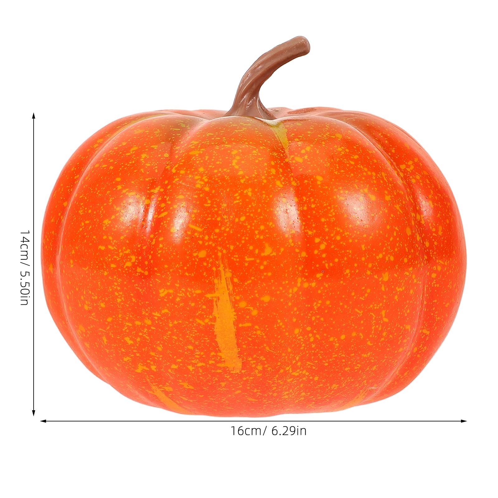 LOGOFUN Halloween Pumpkin Ornaments Fake Foam Pumpkin Props Simulation Pumpkin Model for Fall Harvest Party Table Centerpiece Decor