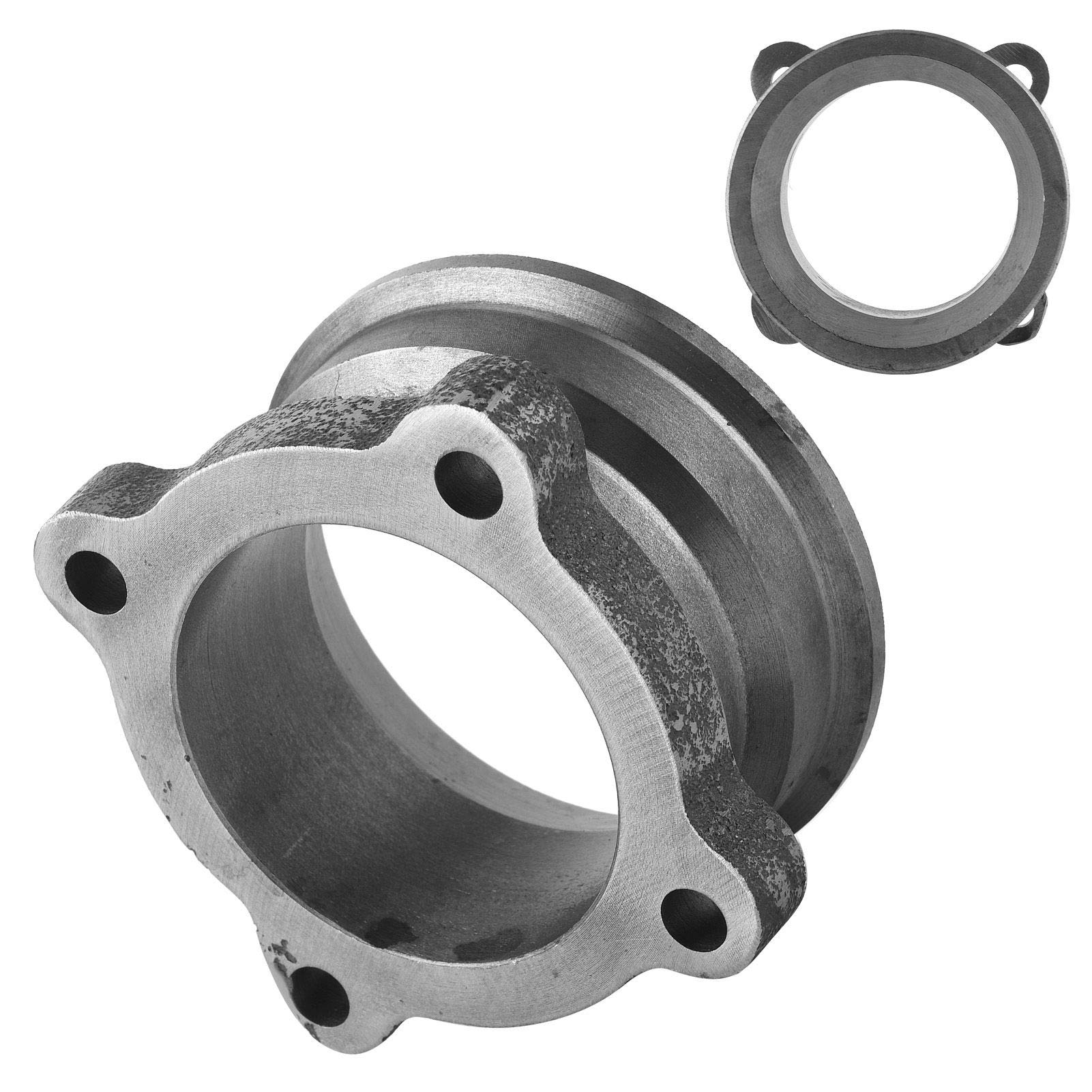 Turbo Scarico V Bend Flangia Adattatore Flangia di Scarico V Band Adattatore Flangia di Scarico Turbo Downpipe 4 Fori Per Bulloni Per 2,5 Pollici a 3 Pollici Universale