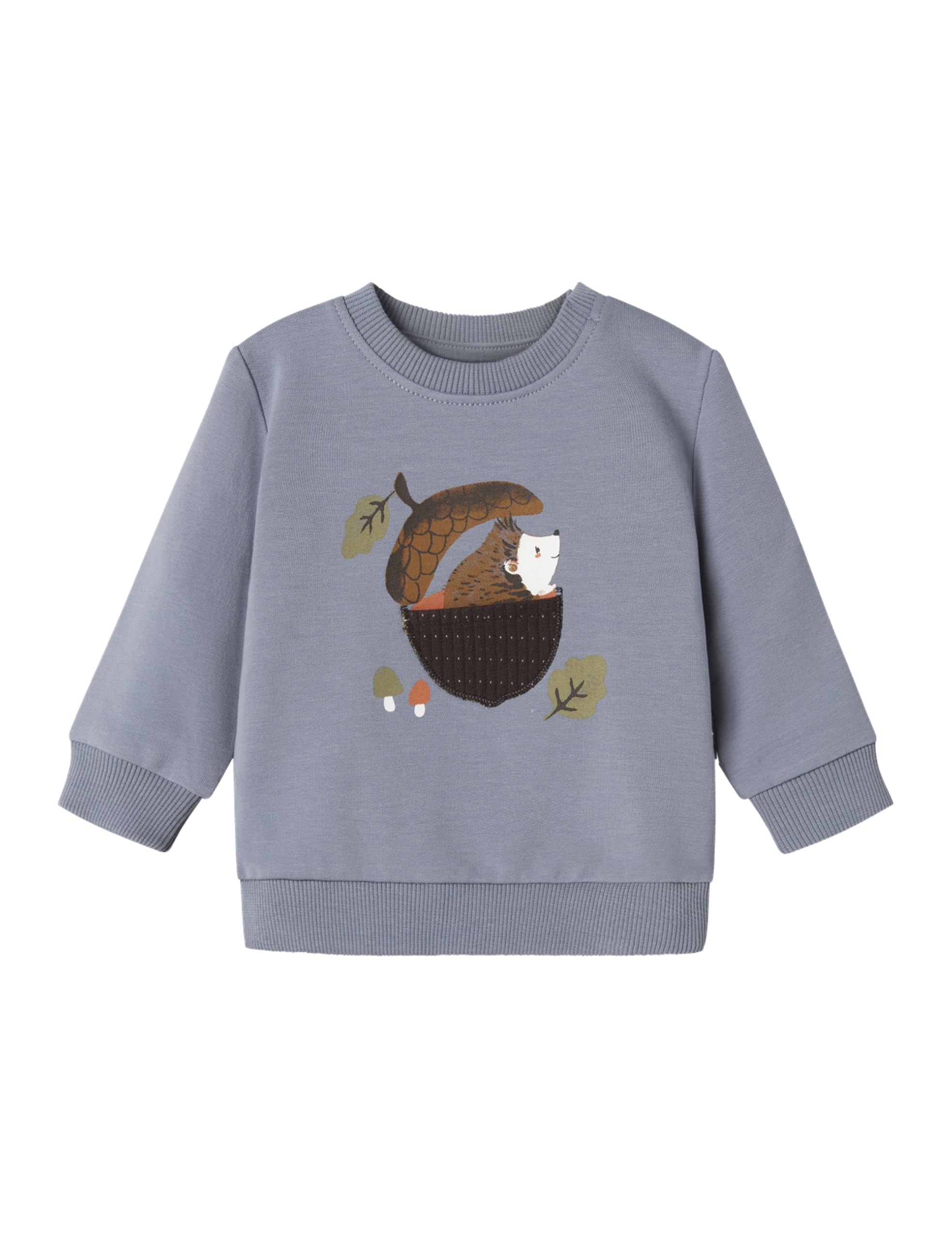 NAME IT Herren Nbmofun Ls Sweat Box Bru