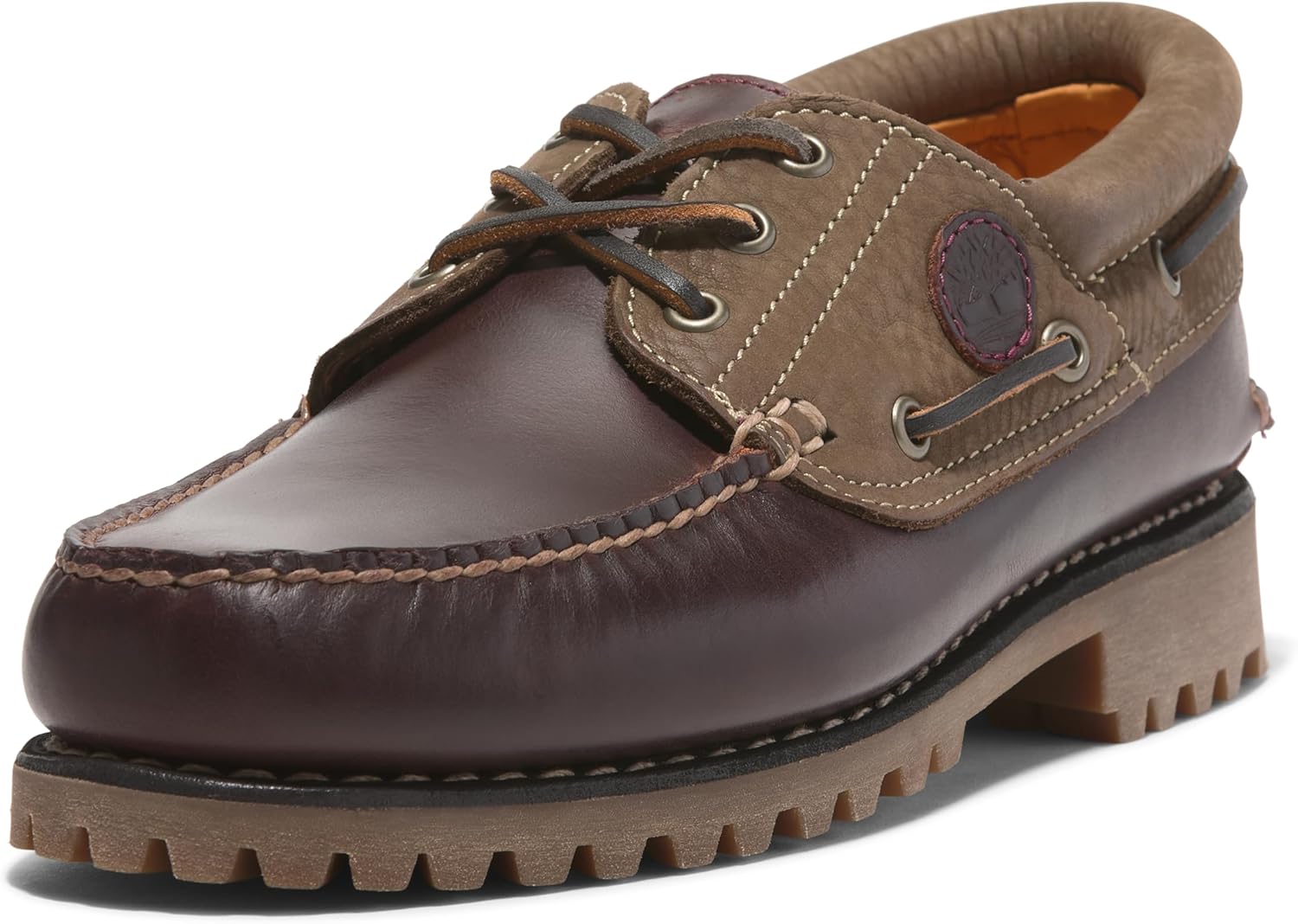 Timberland Men's Authentic 3-Eye Lug Handsewn Boat Shoes