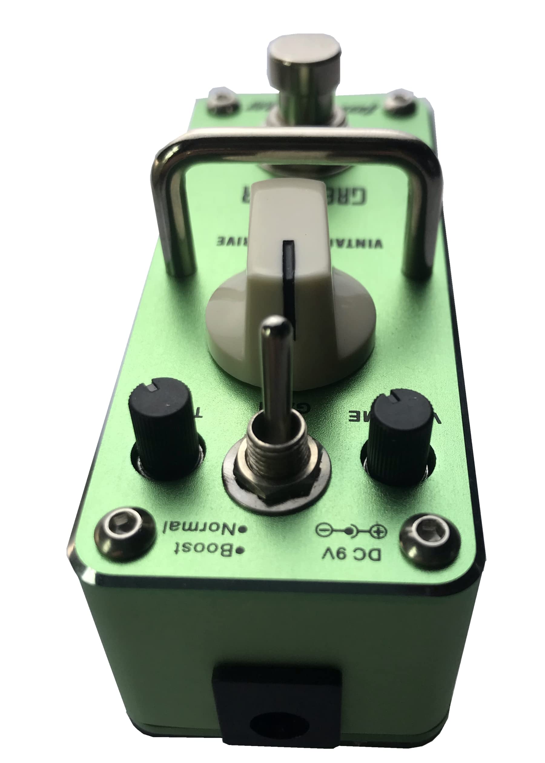 Tom'sline Engineering Pedale effetto overdrive GREENIZER AGR-3 Suono overdrive vintage basato su modalità Tube Screamer 2 boost e normale pedale per chitarra (GREENIZER Verde)