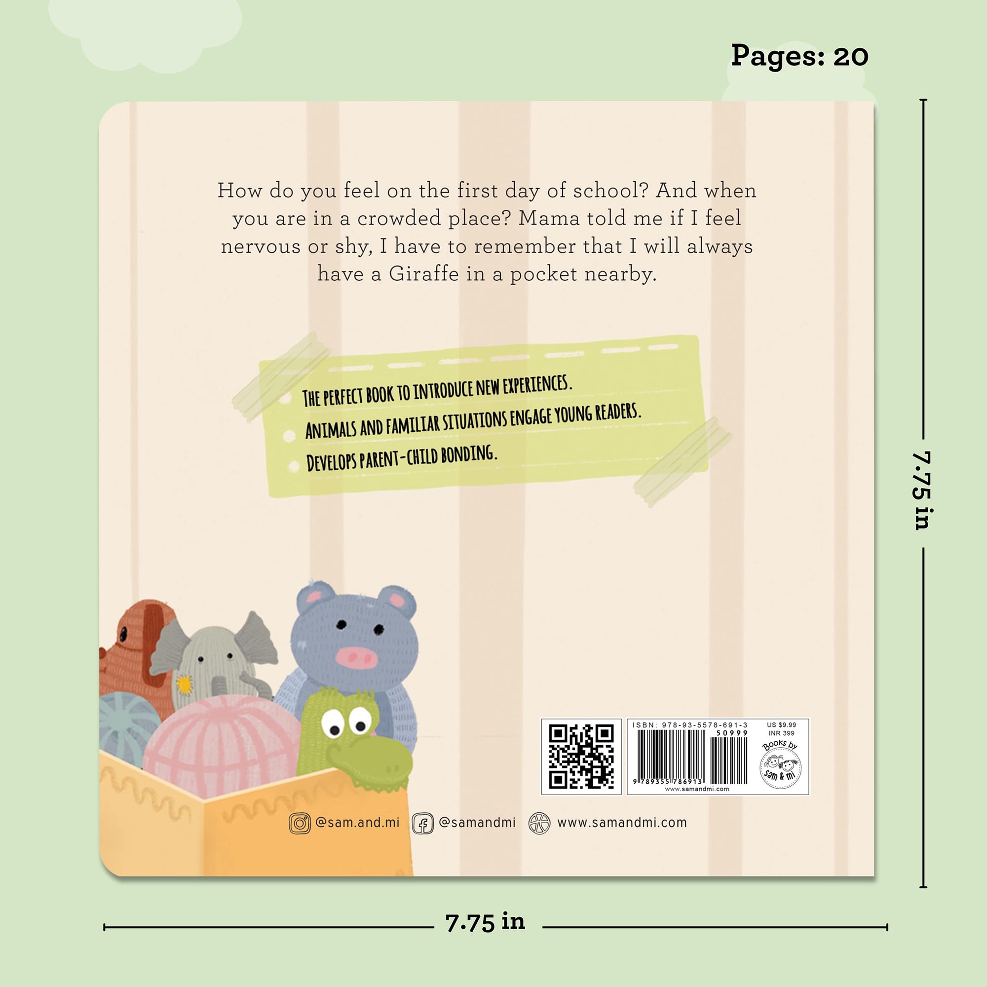 The Giraffe Who Came to Play: Board Book for Babies on New Experiences by SAM & MI | A Short Comfort Story Book on Toddlers' Daily Routine to Encourage Parent-Child Bonding | Up to 4 Years 2