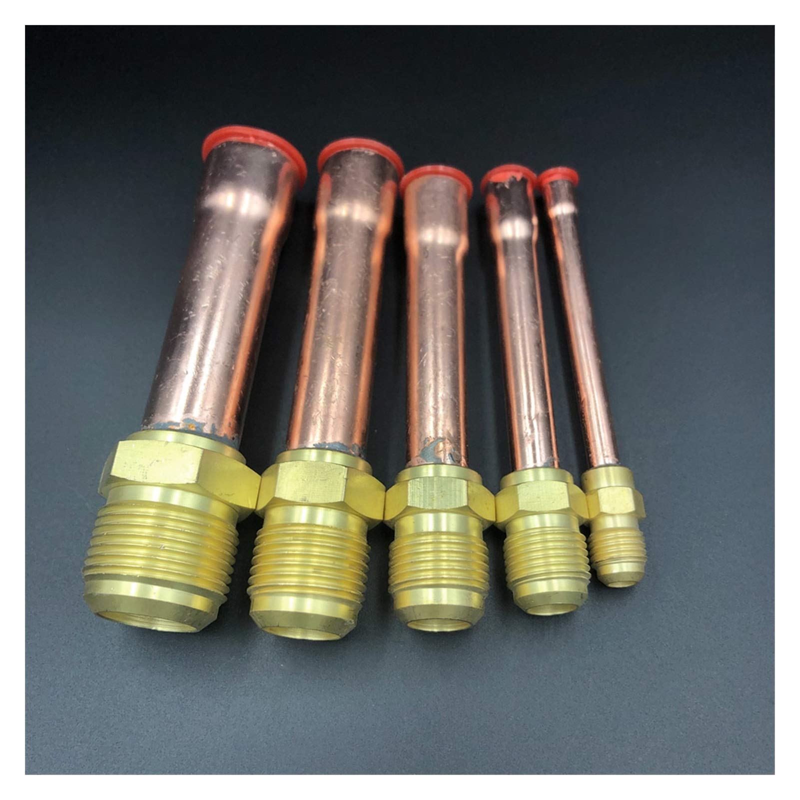 Pipe Fittings 45 Degree SAE 1/4" 3/8" 1/2" 3/4" Flared Connector with Brass Fittings for Air Conditioners (Color : with Nut, Thread Specification : Flare Fit 19.05mm OD)