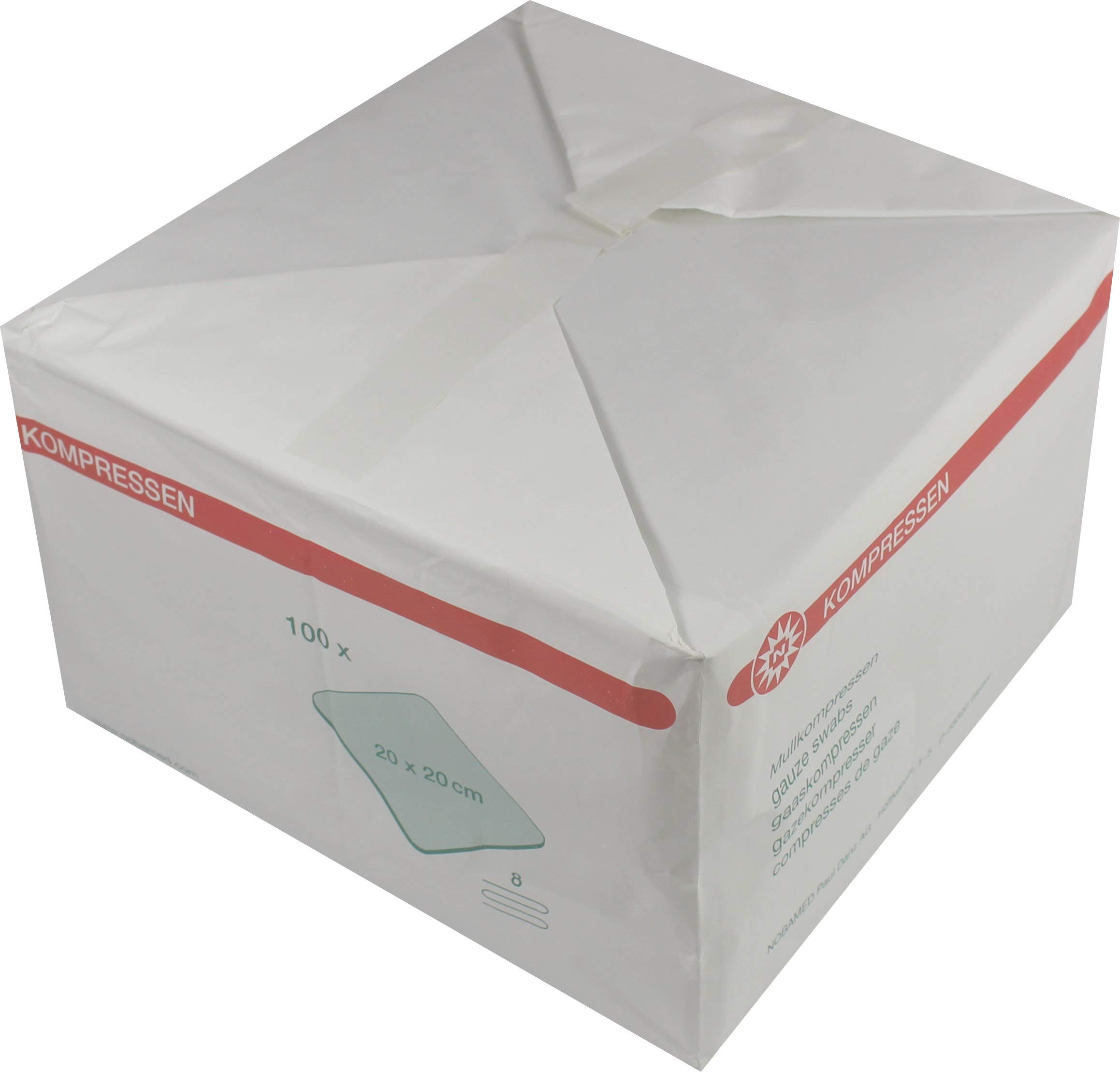 Compresse 1000 Pezzi (10 x 100) 8-velocità varie grandezze da Noba Verbandmittel - 20 x 20 cm