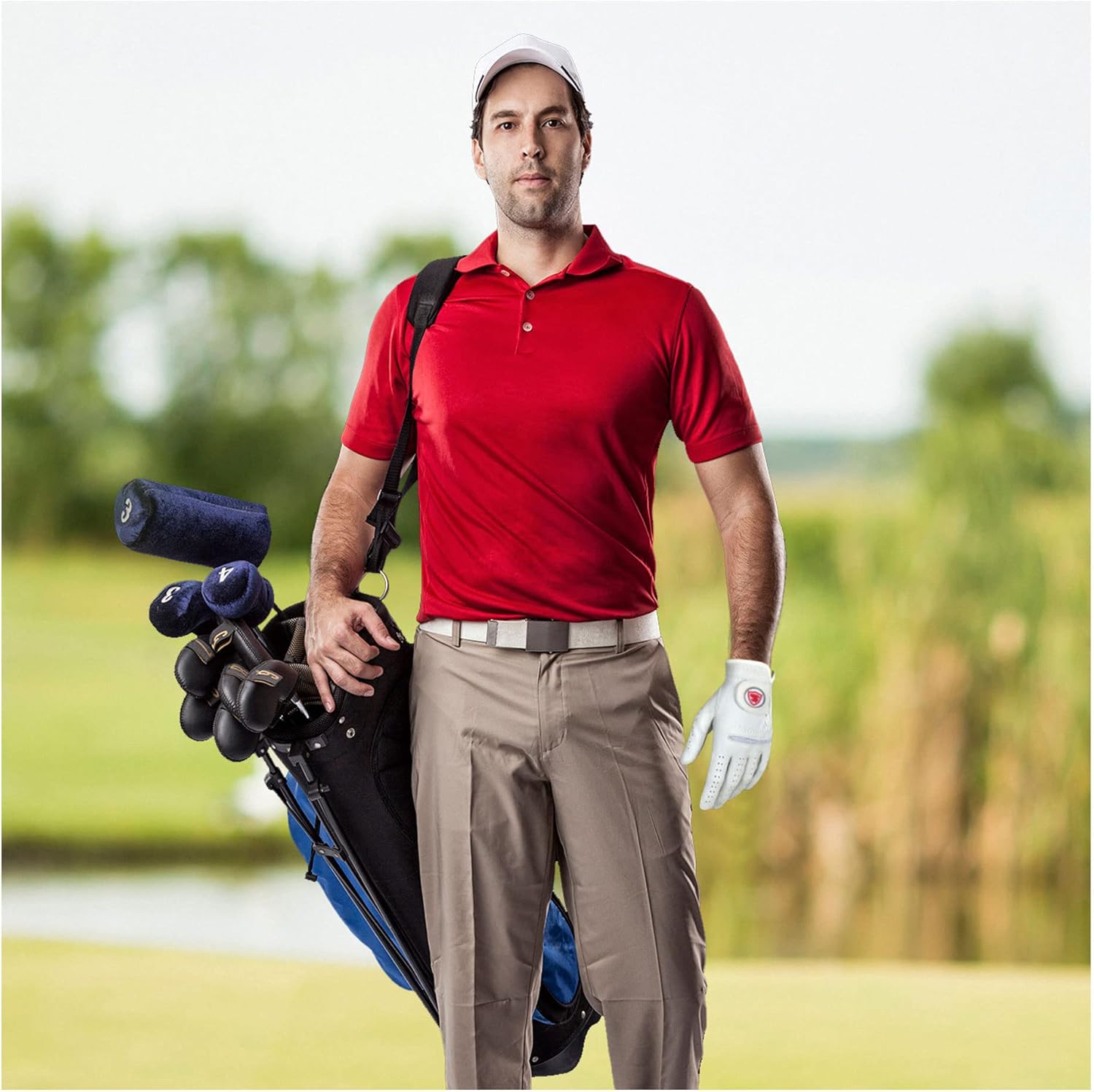 Golf Gloves Men Left Handed Golfer 2 Pack - 100% Cabretta Leather, Mens Golf Glove, All Weather Grip - Image 8