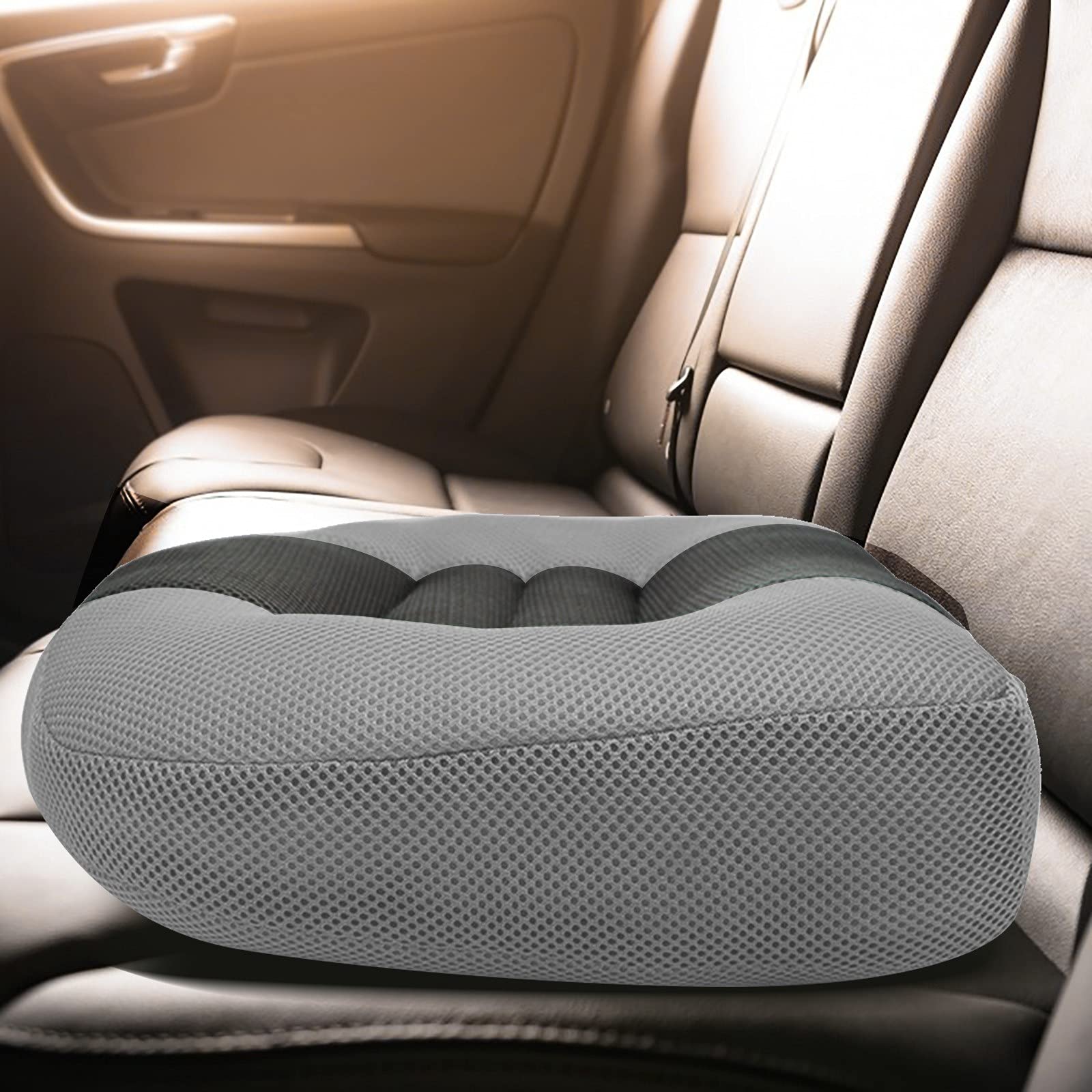 Coussin Rehausseur Voiture, Ergonomique Rehausseur Voiture Adulte, Coussin Voiture Conducteur Rehausseur pour Table à Manger, Chaises de Bureau, Fauteuil Roulant, Chaise de Jardin, Canapé,B