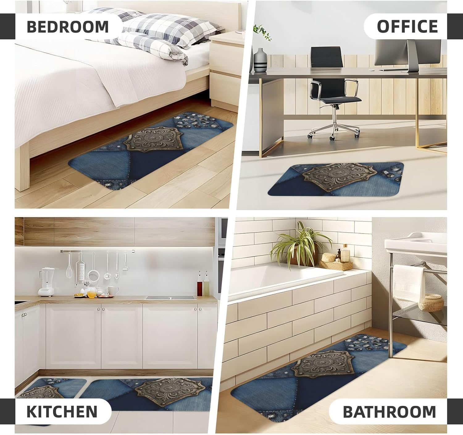 Kitchen Rugs Home Decor Kitchen Mats for Floor Anti Fatigue Kitchen Mats
