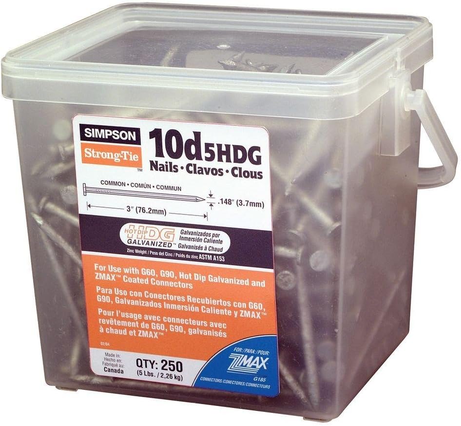 SIMPSON STRONG TIE CO,INC. 10D5HDG-R 10D X 3IN HDG NAIL 5LB PACK