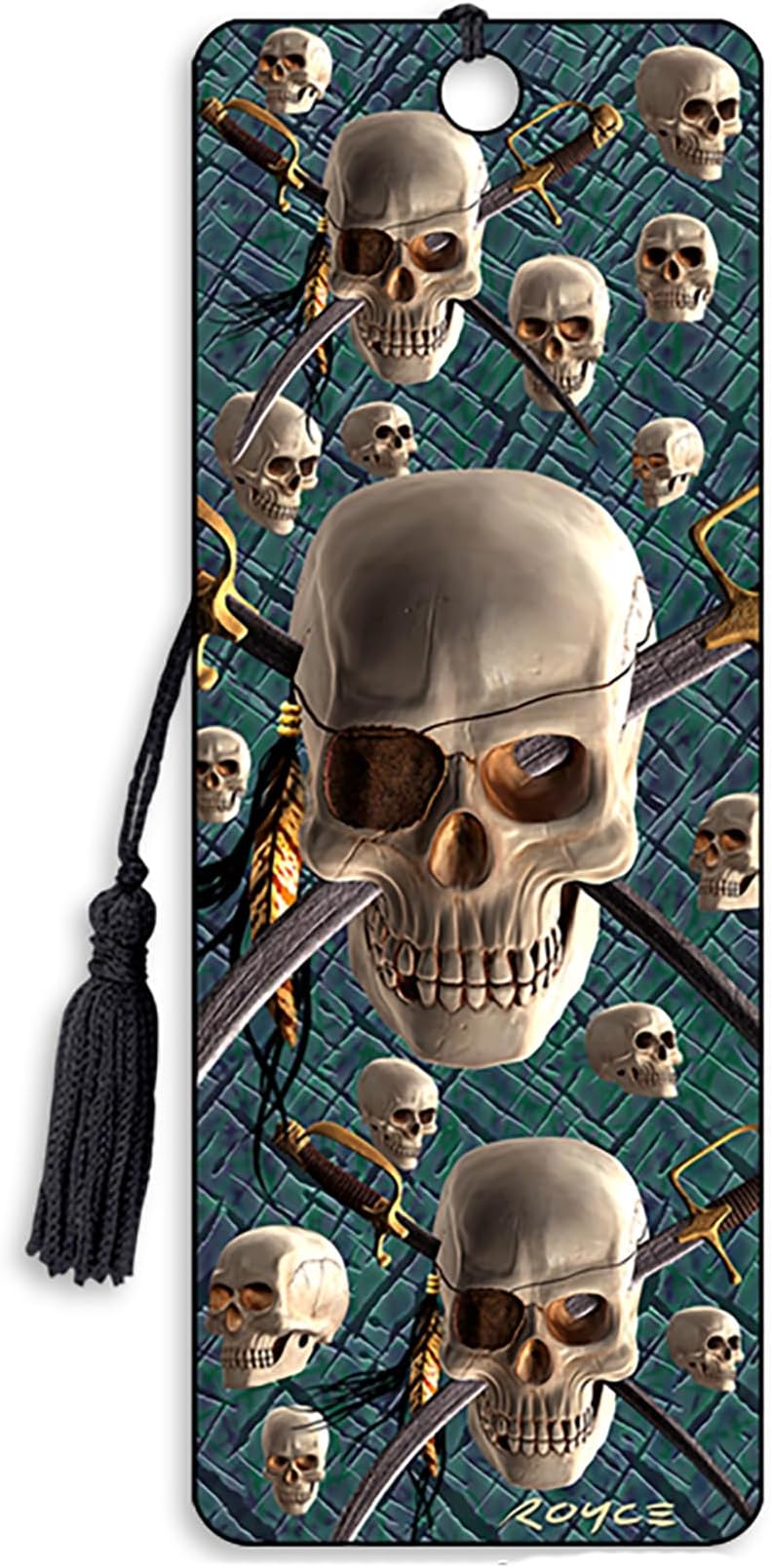 3D Bookmark - Skull and Swords 'Patch' - Cheatwell Games