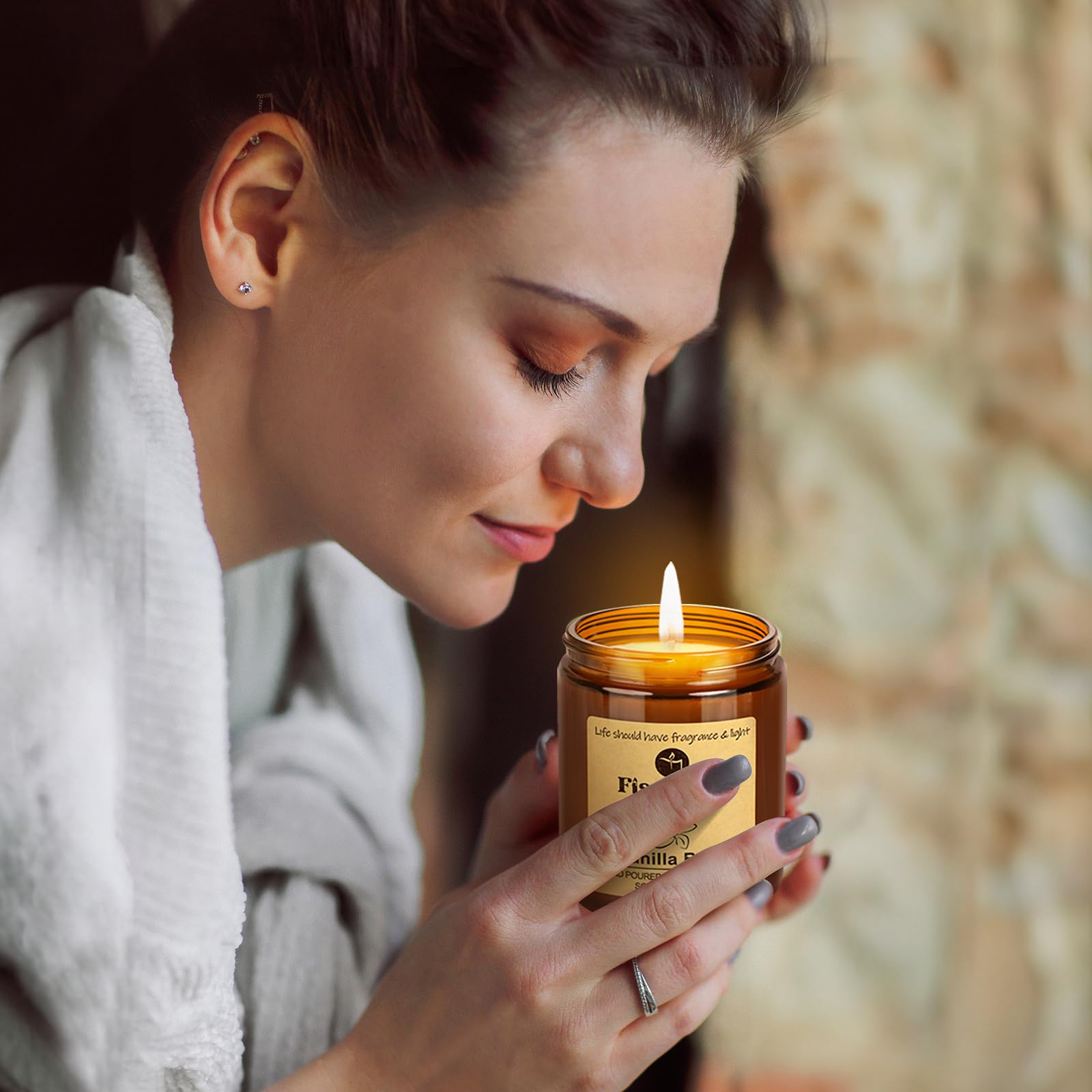 Fissiworx Świeca zapachowa Lavender Soy Wax Candle