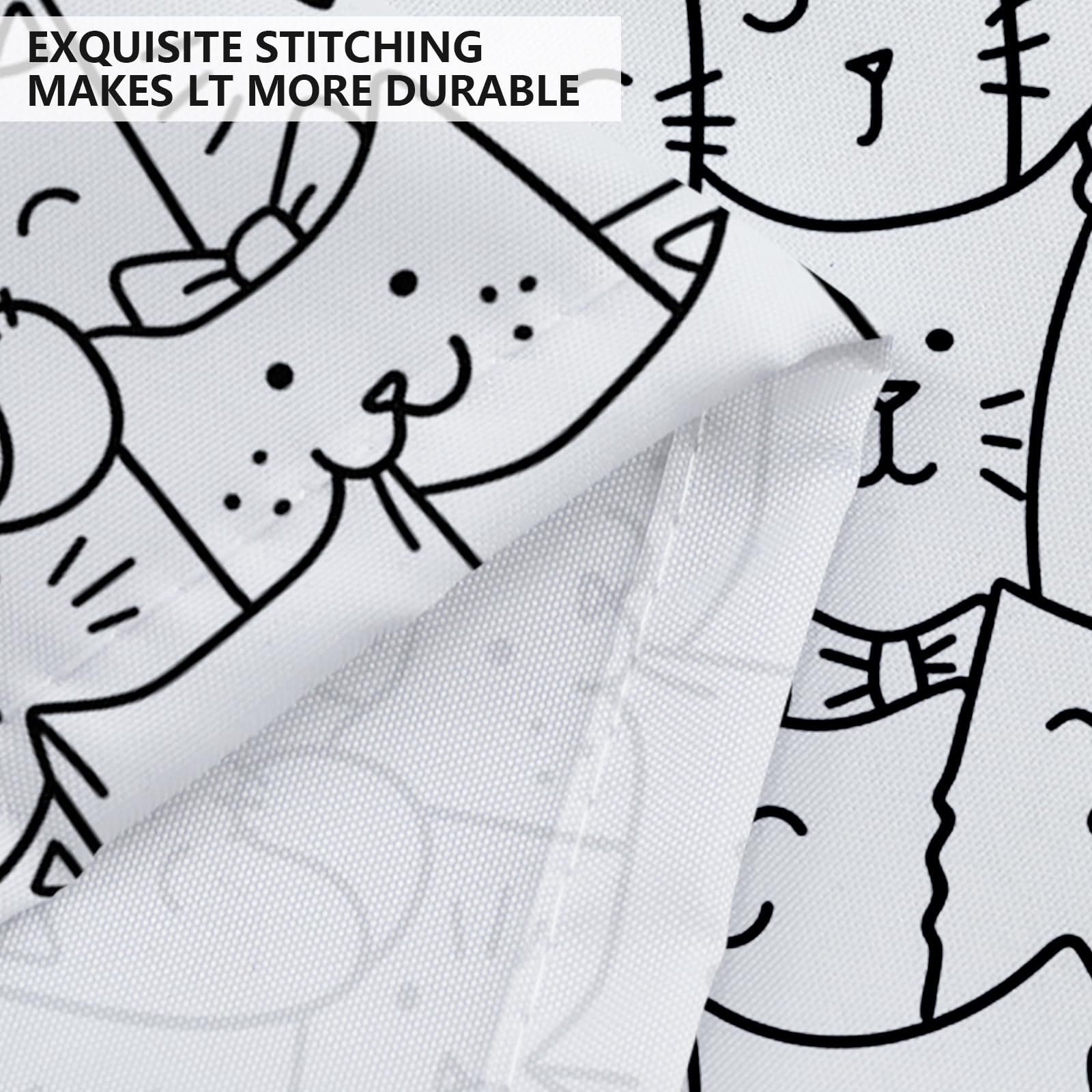 SDOTPMT 180 x 243 cm wit zwart kat douchegordijn bohemen kat abstracte ster diamant gotische mystieke badgordijn wit bad gordijn voor kinderen badkamer decor stof polyester waterdicht met haken SDOTPMT 180 x 243 cm wit zwart kat douchegordijn bohemen kat abstracte ster diamant gotische mystieke badgordijn wit bad gordijn voor kinderen badkamer decor stof polyester waterdicht met haken