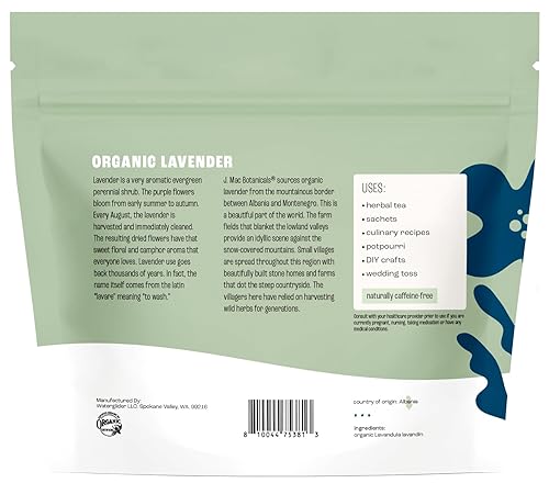 Miniatura 100 de J MAC BOTANICALS, Bayas de enebro enteras orgánicas, certificadas orgánicas por USDA, enebro para infusiones de hierbas, condimento de carne de res