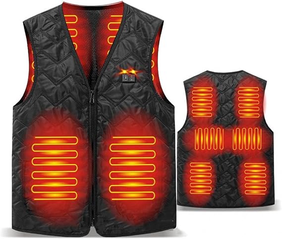 Amazon Co Jp ペサワト 電熱ベスト ヒーターベスト バッテリー付き Usb給電 8枚ヒーター内蔵 3段階調温 独立温度設定 超軽量 男女兼用 電熱インナーベスト バイク スキー 釣り ゴルフ アウトドアベスト 冬 保温防寒 産業 研究開発用品