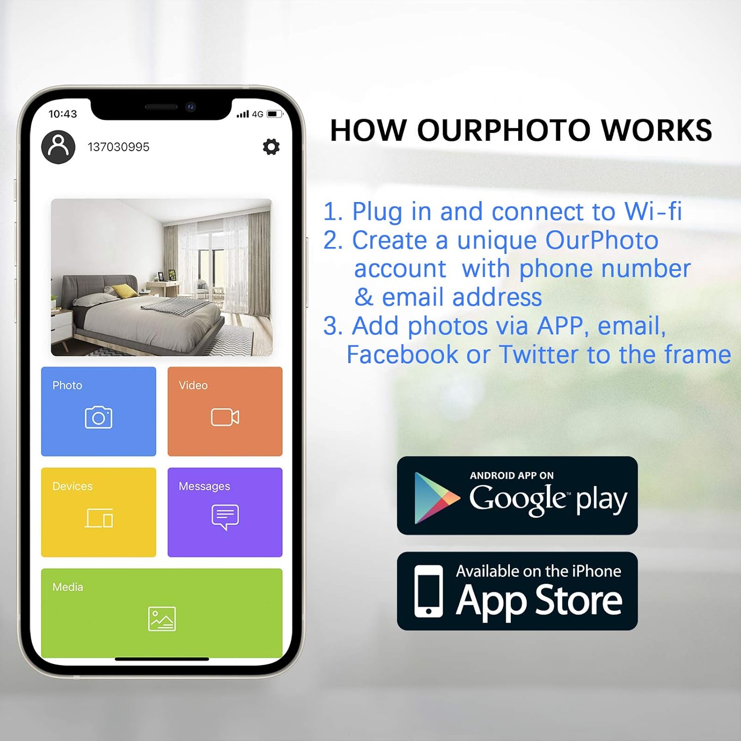 Exclusive Discount 50% Price KOT 10inch Wi-Fi Digital Picture Frame 1920x1080 IPS Touch Screen, Built in 16GB Memory, Share Photo and Video via OURPHOTO APP, Cloud, Email, Support Thumb USB Drive and SD Slot, Music Player (Black) Greatest Product KOT 10inch Wi-Fi Digital Picture Frame 1920x1080 IPS Touch Screen, Built in 16GB Memory, Share Photo and Video via OURPHOTO APP, Cloud, Email, Support Thumb USB Drive and SD Slot, Music Player (Black)