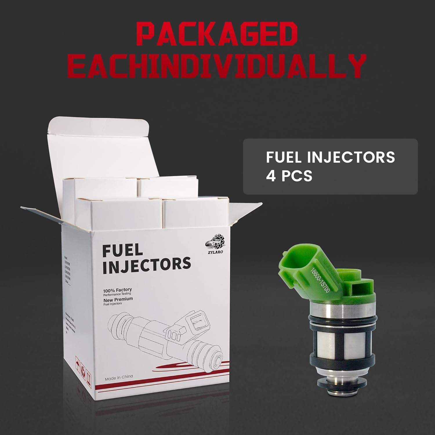 Fuel Injectors for/NISSAN Frontier 1998-2004, Xterra 2000-2004, Pickup 1995-1997 2.4L 16600-1S700 JS4D-5 842-18125 FJ397 4G1464,4PCS