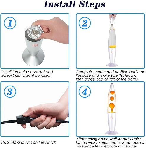 Miniatura 7 de Lámpara de movimiento líquido rosa para adultos, lámparas de magma con purpurina para dormitorio y hogar, Navidad, día de Acción de Gracias,