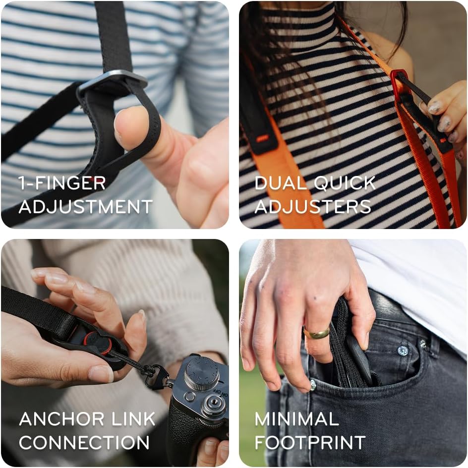 Peak Design Leash Camera Strap - Configurable as a Sling, Neck, Shoulder Strap or Safety Tether, Adjustable, Compact - Image 3