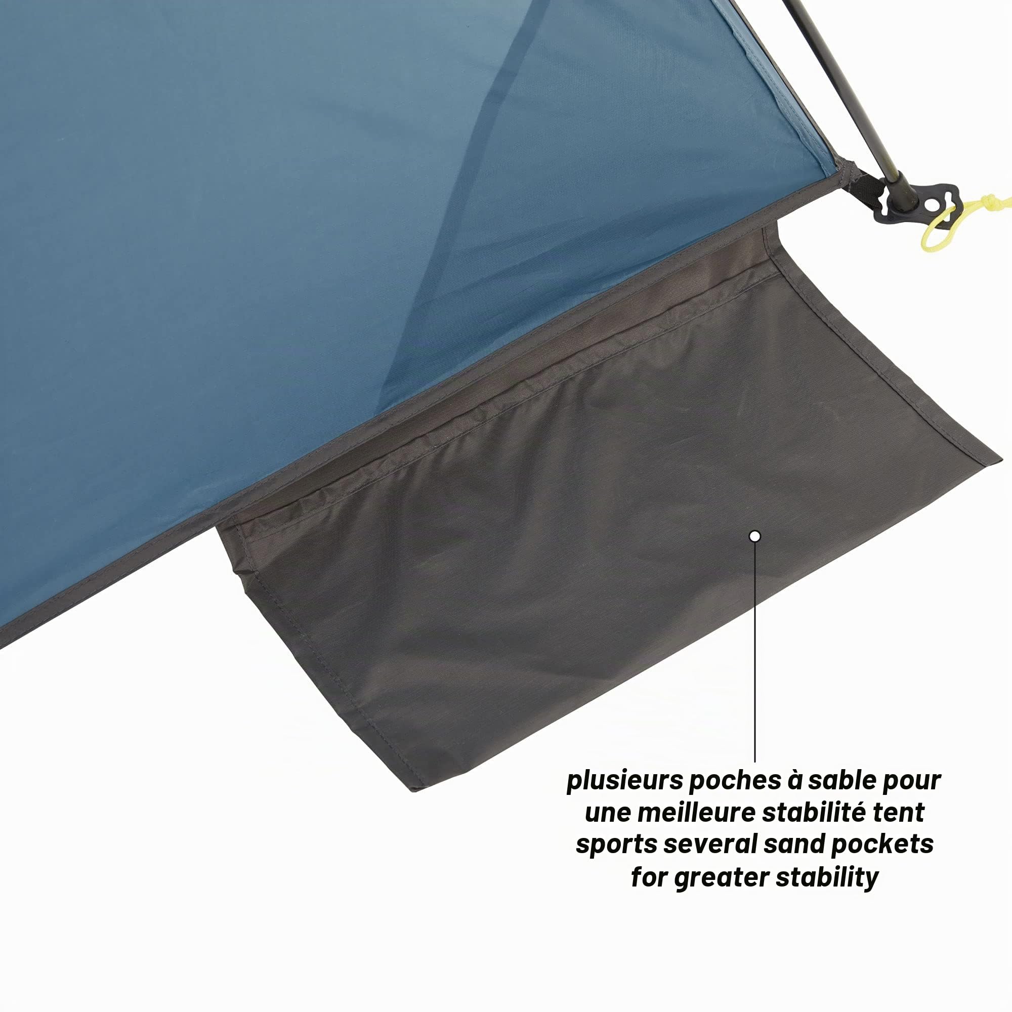 Uquip Tente de Plage Speedy I Abri de Plage UPF 50+ Contre Le Soleil, Le Vent et la Pluie I Tente de Plage Portable à Montage Rapide I Idéale pour la Plage, Le Camping et Les Pique-niques