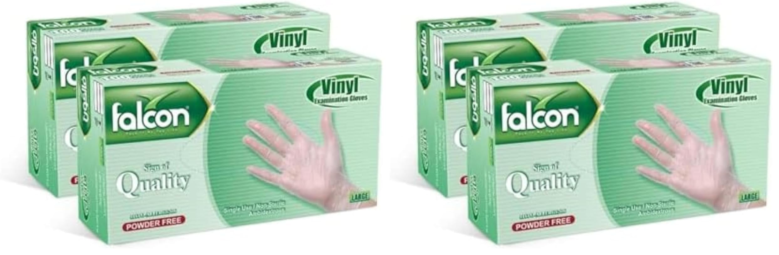 unisex-adult NO Falcon Vinyl Gloves (pack of 200)