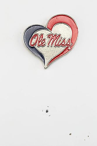 Vista 23 de aminco NCAA - Pin de corazón de remolino unisex