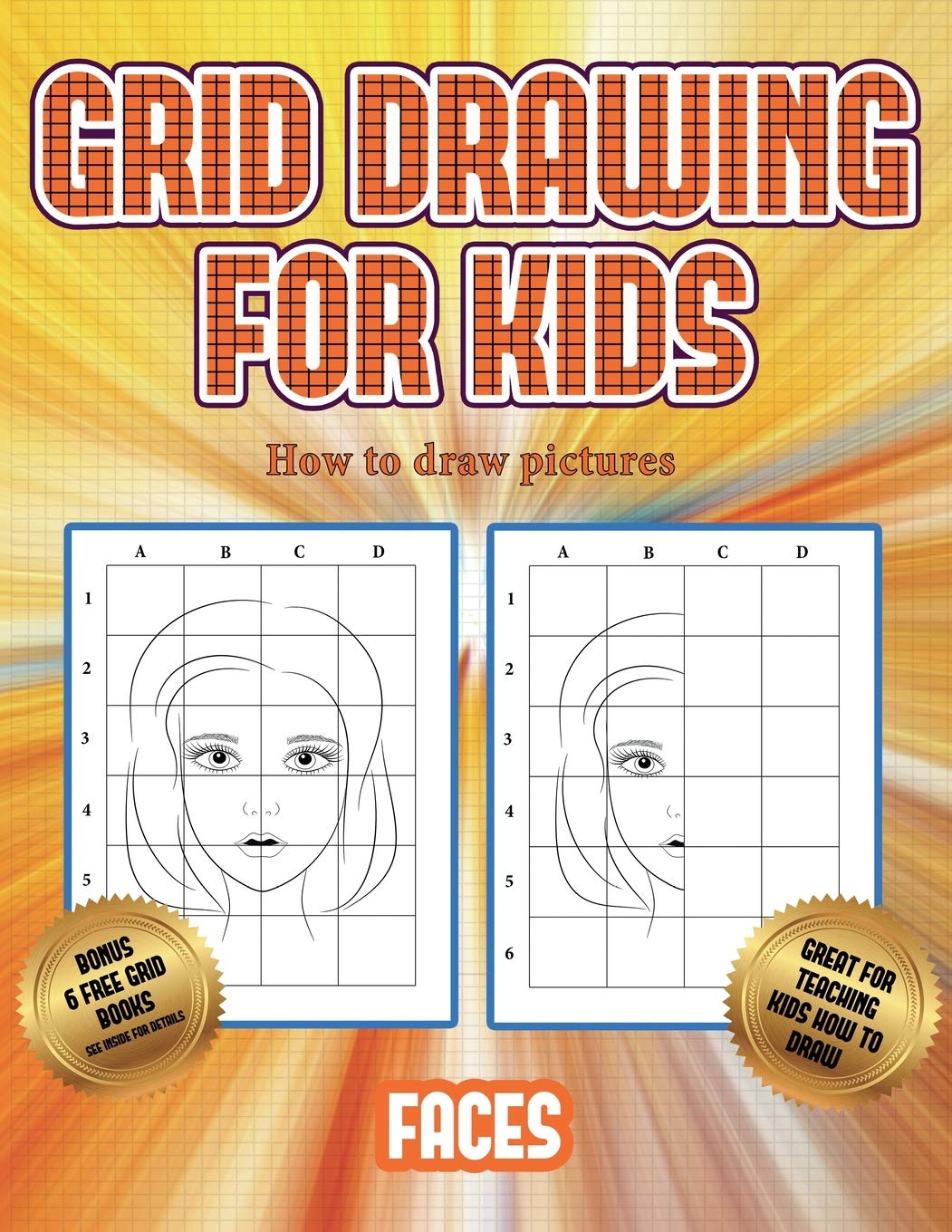 Buy How to draw pictures (Grid drawing for kids - Faces): This book ...