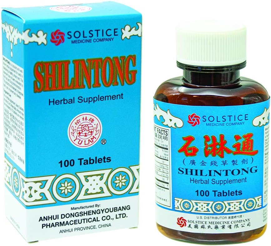 Shilintong Herbal Supplement (Supports Urinary Tract, Kidney & Bladder Stone Cleanse)(100 Tablets)(1 Bottle)(Solstice)