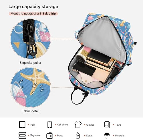 Miniatura 6 de Tennis Badminton Bag Backpack Water Resistant Sea Ocean Blue Waves Ocean 3 Rackets Badminton Pickleball Bag for Men Women Tennis Sport Tenis para