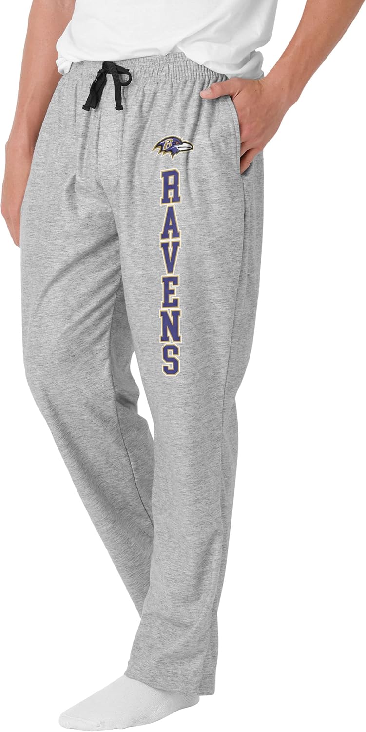 FOCO Men's NFL Team Logo Athletic Gray Lounge Pants