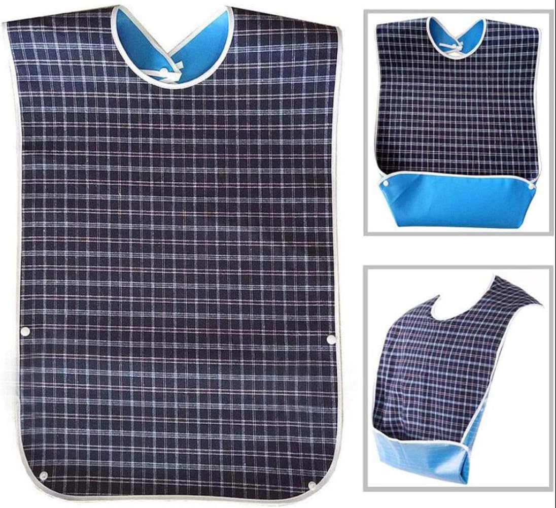 Adult Bibs Waterproof Eldly Bibs Washable Adult Mealtime Feeding Bibs Clothing Protector for