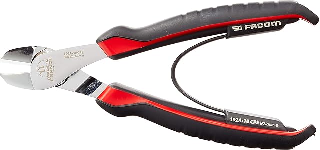 Facom SC.192 Szczypce do cięcia ukośne 180 mm Rouge et Noir