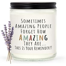 Craftique Gifts for Women, Birthday Gifts for Women- You're Amazing Candle- Friendship/Thank You/Inspirational Gift for Woman Her Friend Teacher Mom Girlfriend Sister Bestie Lavender