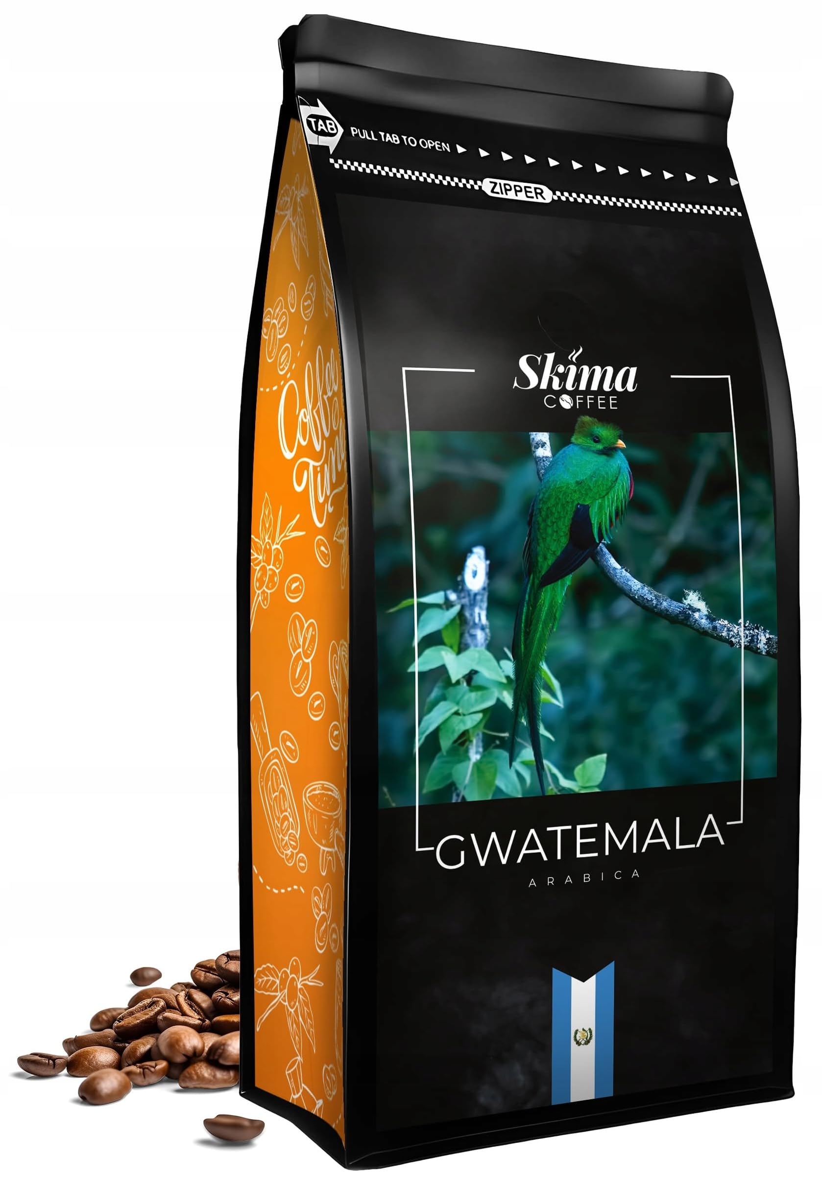 Kawa ziarnista 1kg x3 KENIA/GWATEMALA/BRAZYLIA SANTOS ARABICA Świeża