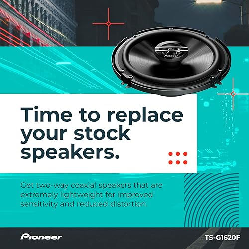 Miniatura 72 de PIONEER F-Series TS-F1634R - Altavoces de 2 vías de 6.5 pulgadas (par) - 200 W máximo, sonido equilibrado + agudos suaves, gran reemplazo de stock