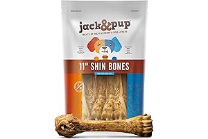 Jack&Pup Jumbo Beef Roasted Shin Bones for Dogs (5-Pack)