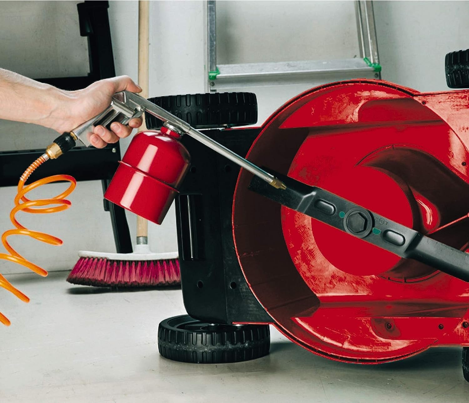Einhell Tc-Ac 200/24/8 Compressore D'Aria 220-240 V, 50 Hz, 1200 W, 24 Litri & Originale Set 5 accessori per compressore (pistola gomme con manometro, pistola corta, ugello fine