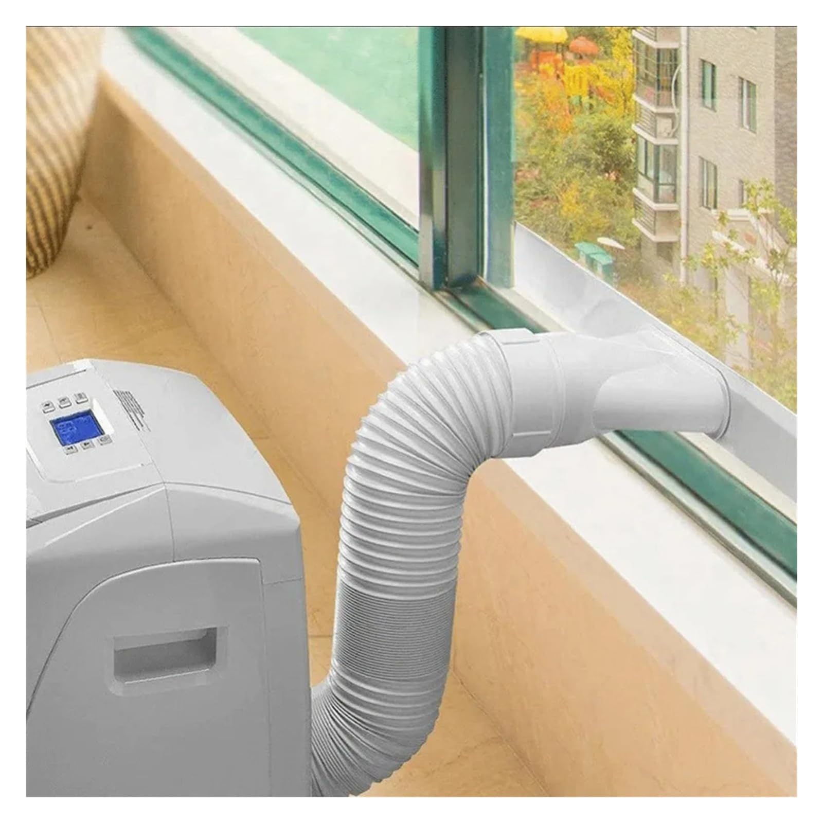 Compatibile Con Tubo Universale For Condotto Di Scarico AC | Accessorio di estensione dello sfiato flessibile elasticizzato da 130/150 mm for condizionatore d'aria portatile(150mmX1.5M)